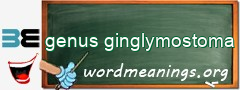 WordMeaning blackboard for genus ginglymostoma